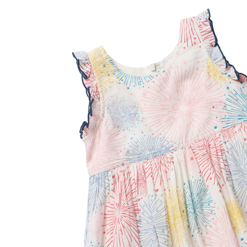 Girls Kelsey Dress - Fireworks