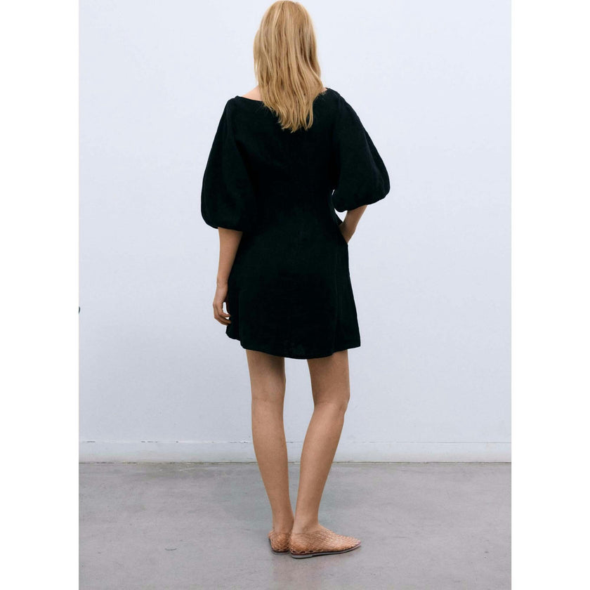 Galium Woman Short Dress Midnight Black