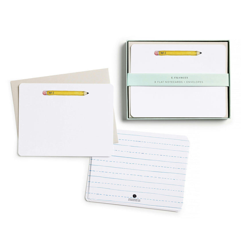 Set of 8 Flat Notecards