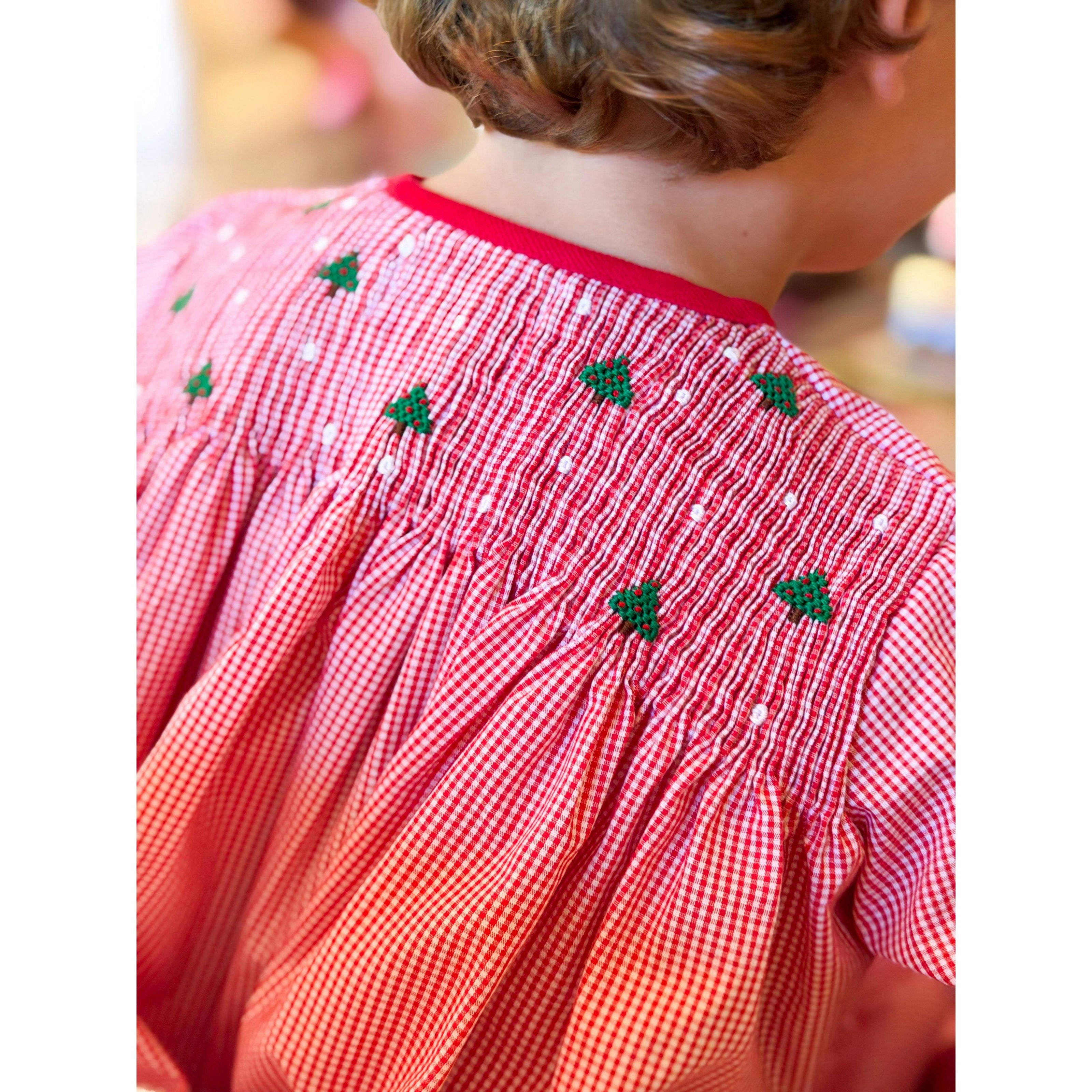 AK Archival Smocked Christmas Trees