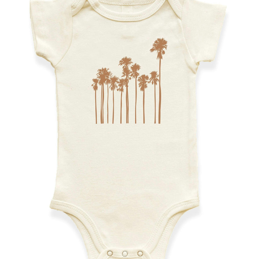 Palm Trees Organic Cotton Baby Bodysuit