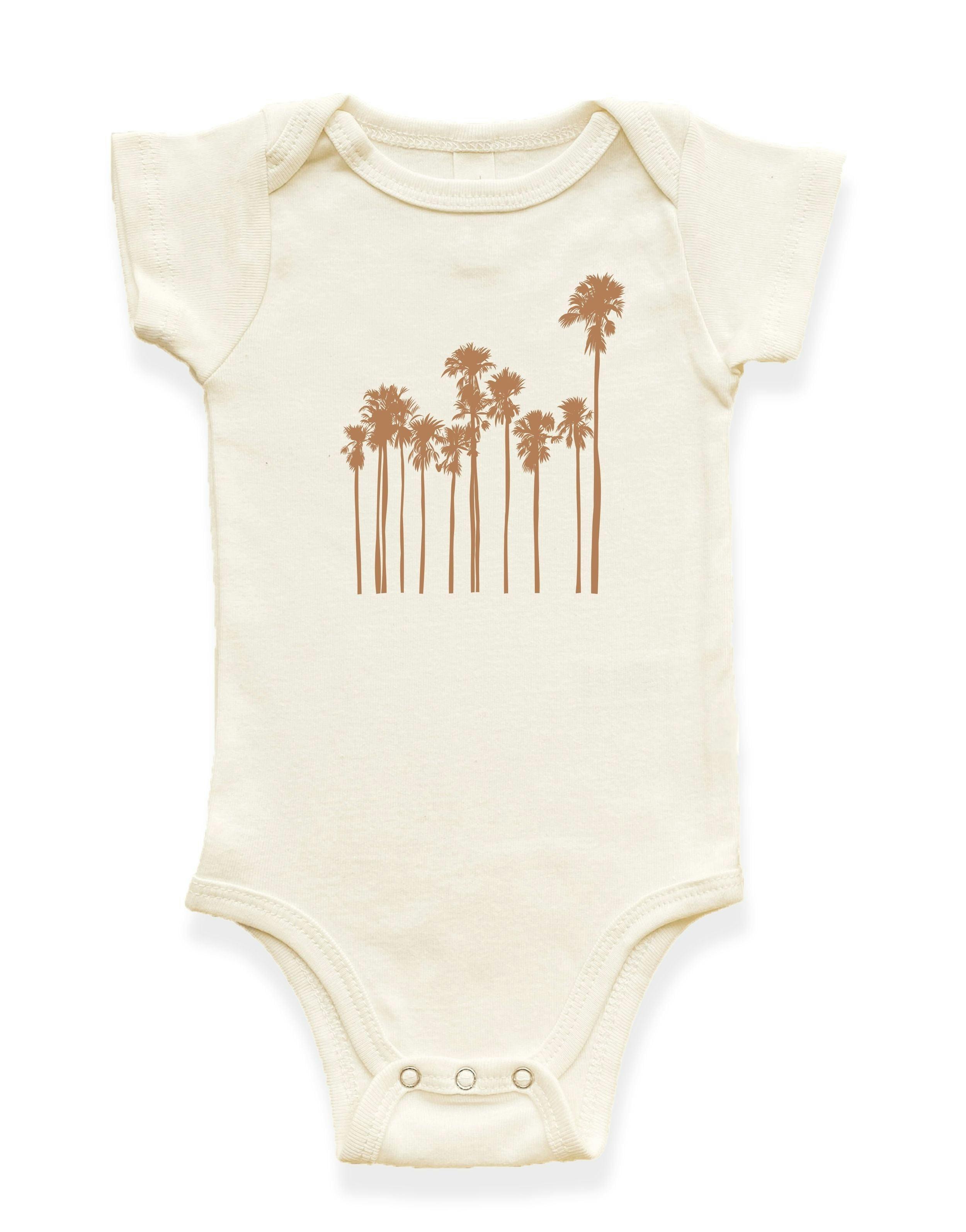 Palm Trees Organic Cotton Baby Bodysuit