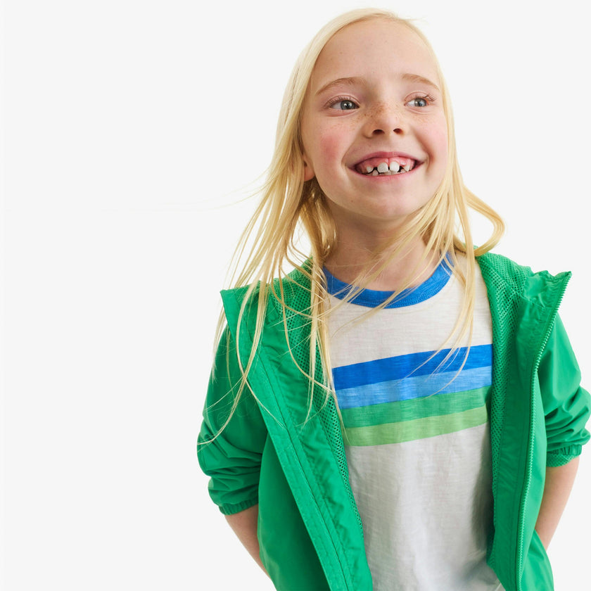 Kids packable windbreaker