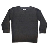 Long Sleeve Distressed Solid Thermal Shirt - Distressed Black
