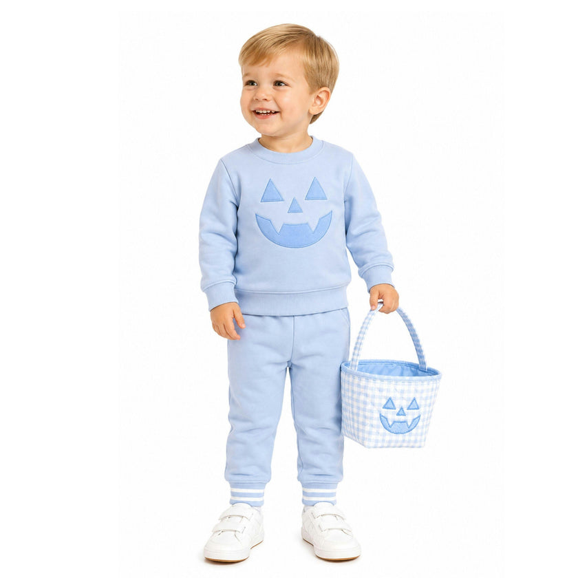 Petite Pumpkin Tote, Blue