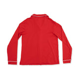 Ribbon Red - Adult Long Sleeve Coat Style and Pant with Pockets