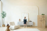 Zelie dress (dark-sapphire tweed)