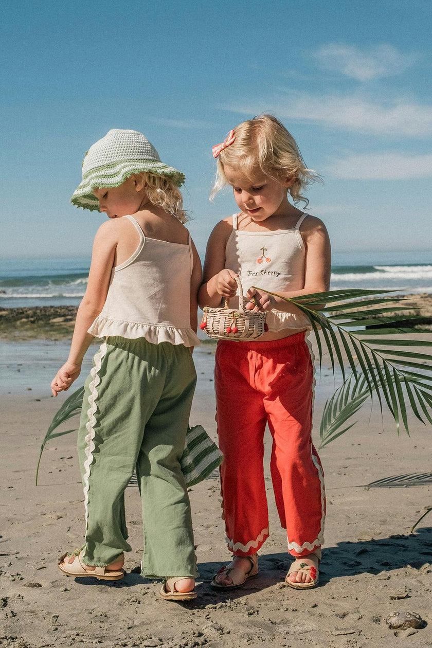 Wide-Leg Pant Set in La Vie en Palm