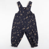 Overall Romper in Midnight Bandana