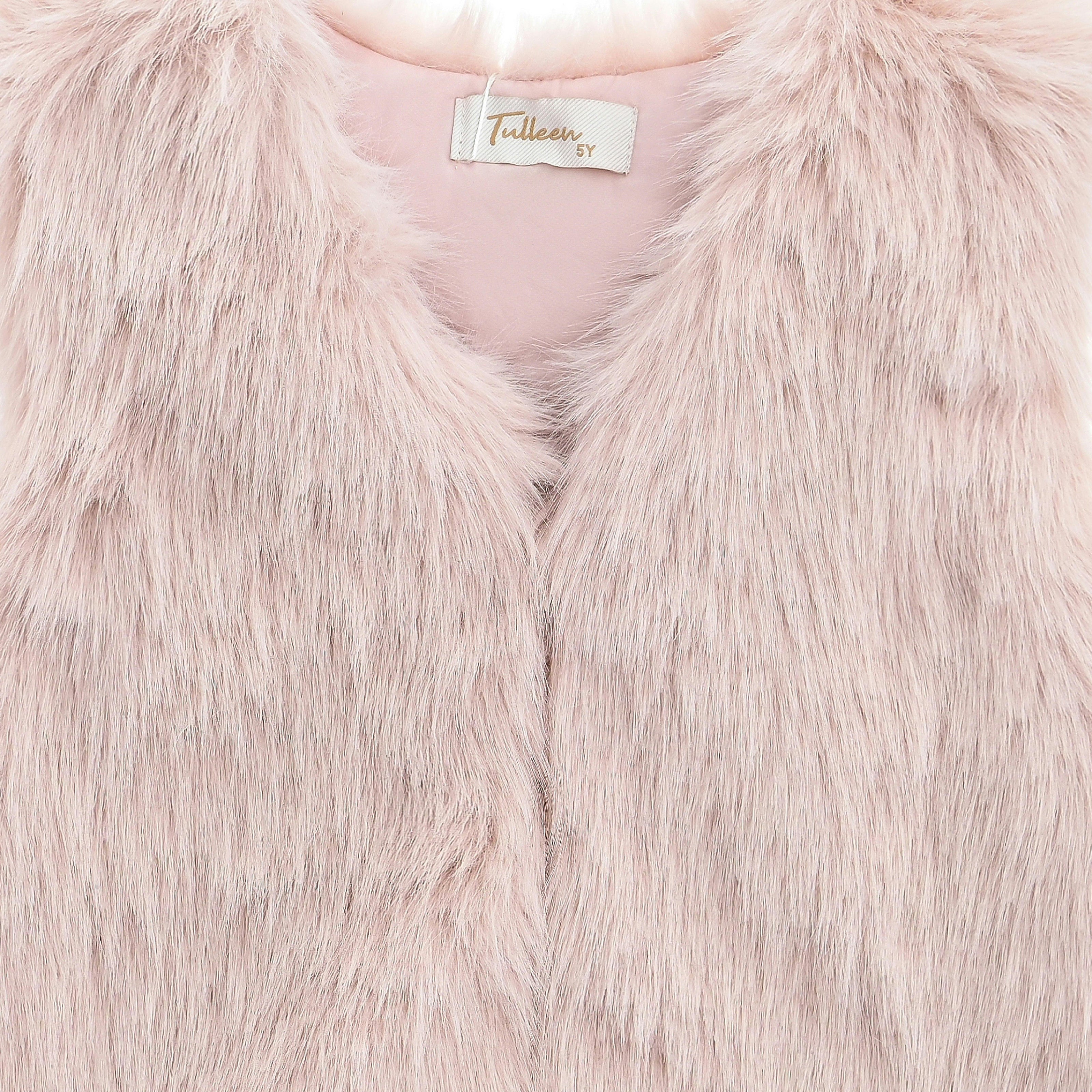 Rose Faux Fur Chic Vest