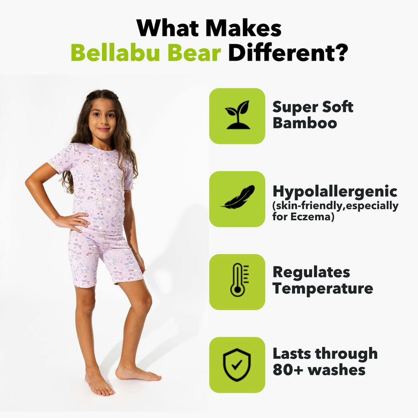 Enchanted Bamboo Kids Pajama Short Set