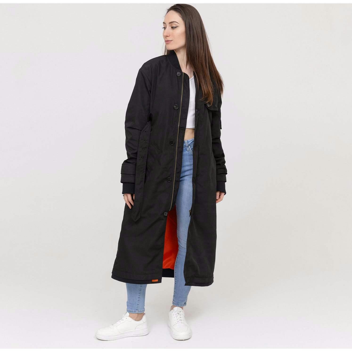 BOMBERS ORIGINAL Audrey Classic Trench Coat - Black