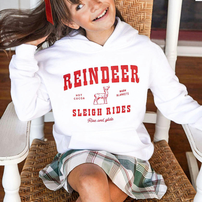 Kid's Reindeer Hoodie-Unisex