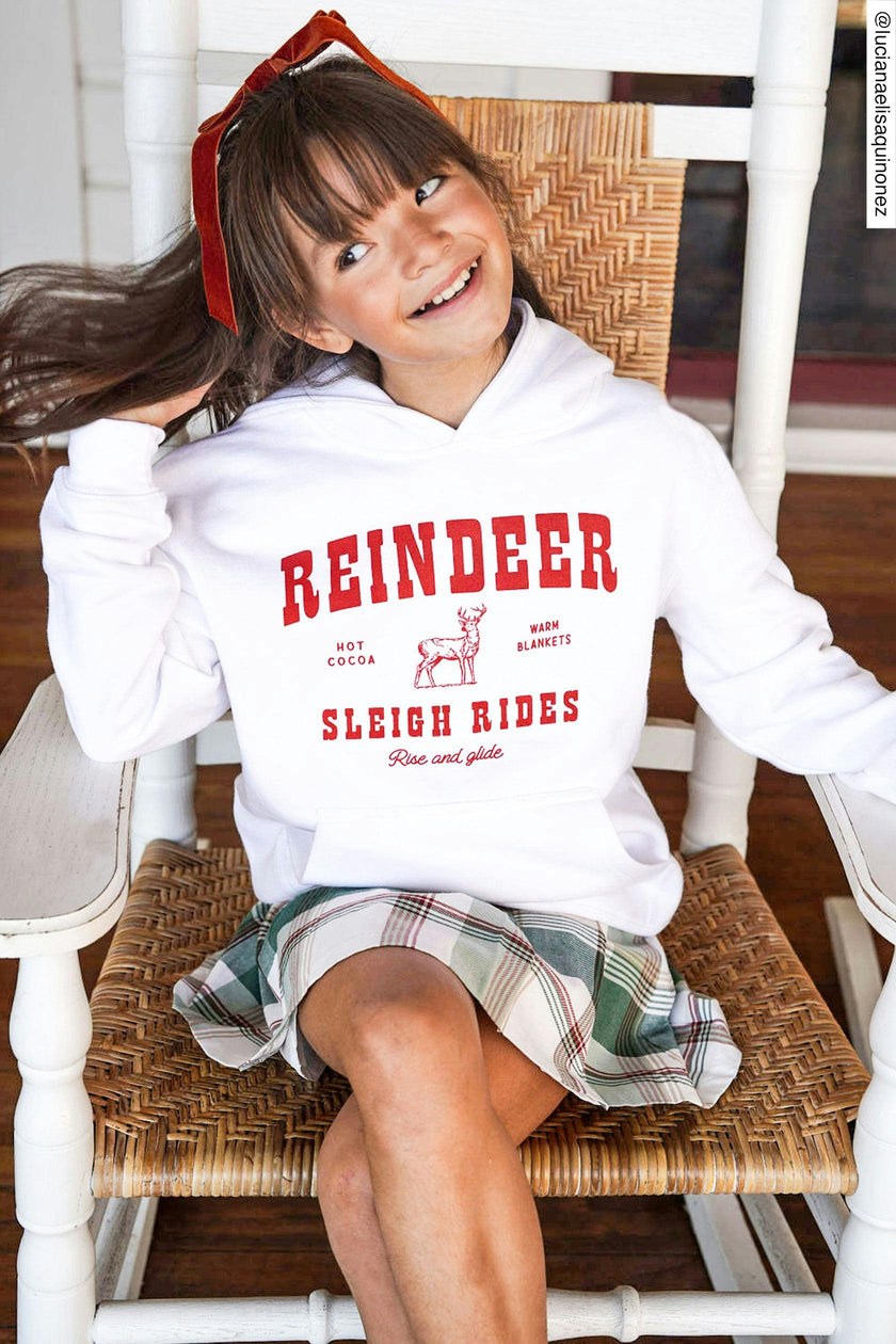 Kid's Reindeer Hoodie-Unisex