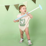 Dad's Golf Buddy Short Sleeve Romper - Natural