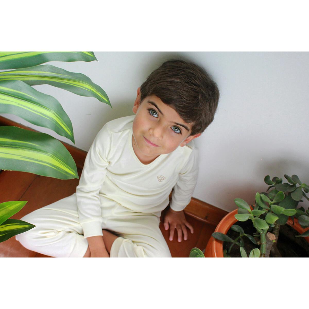 Boy Grey Pajama Set in Pima Cotton