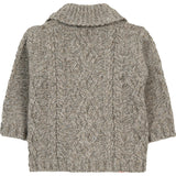 Shawl Collar Cableknit Baby Cardigan
