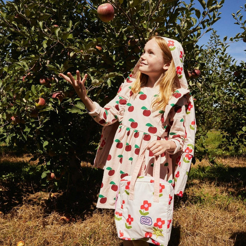 Recycled Cotton Apples Kid Ruffle Dress