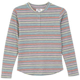 Multi Big Stripe Waffle Top
