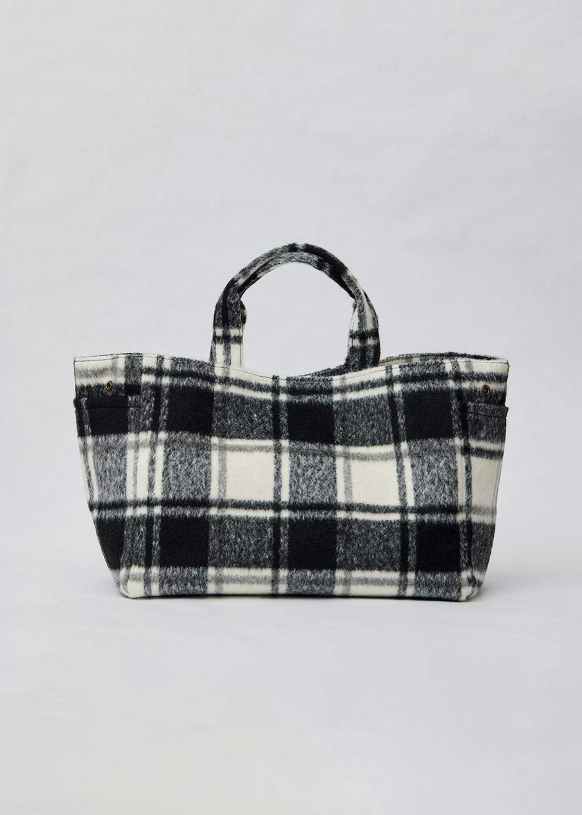 Plaid Airplane Tote