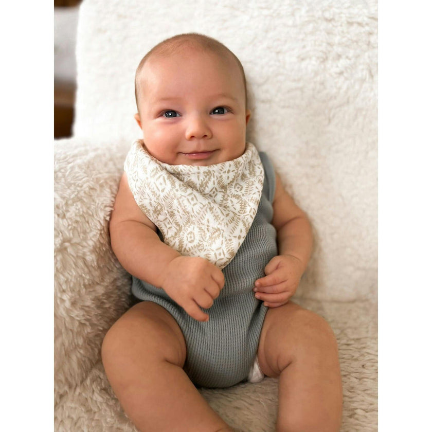 Kendi 3-pc. Muslin Baby Bib Set (Safari Animal)