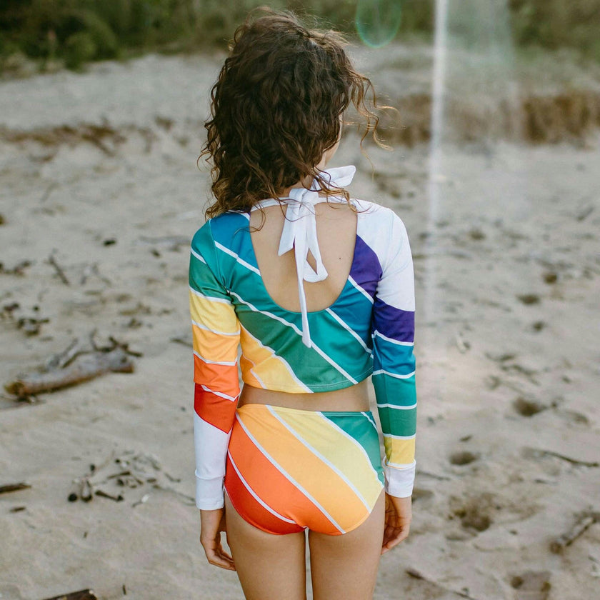 Forever Summer Rainbow One Piece Long Sleeve