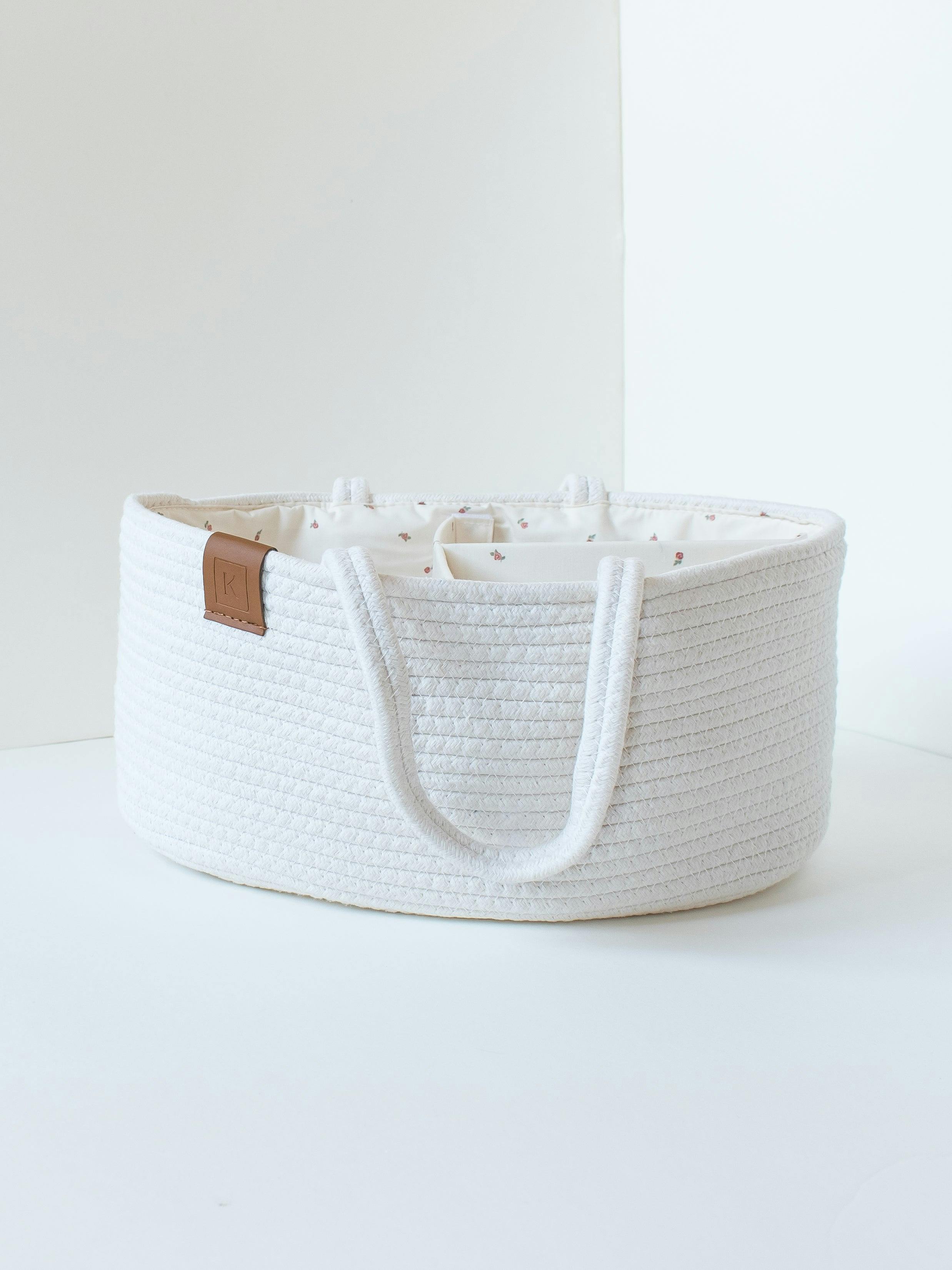 Diaper Caddy Truffle Stripe