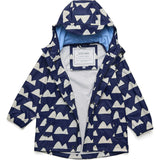 Navy Peak to Peak Recyclced Waterproof Raincoat