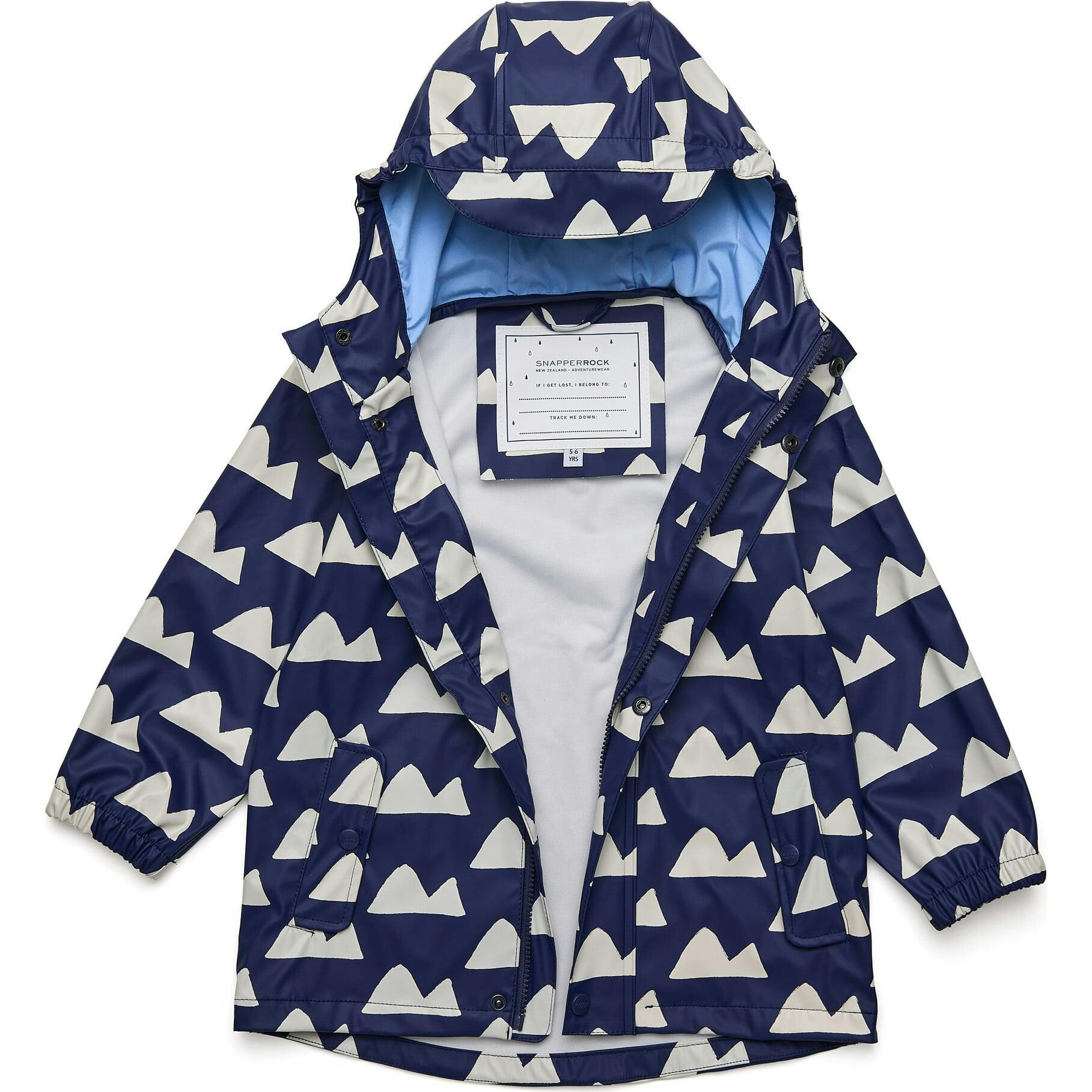 Navy Peak to Peak Recyclced Waterproof Raincoat