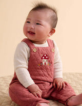 Quilted Overall Toadstool Melange