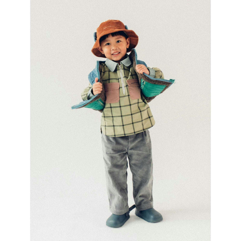 children's corduroy pants - foggy grey