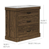 Teamson Home Donovan 36" Single Bathroom Vanity with Two Drawers