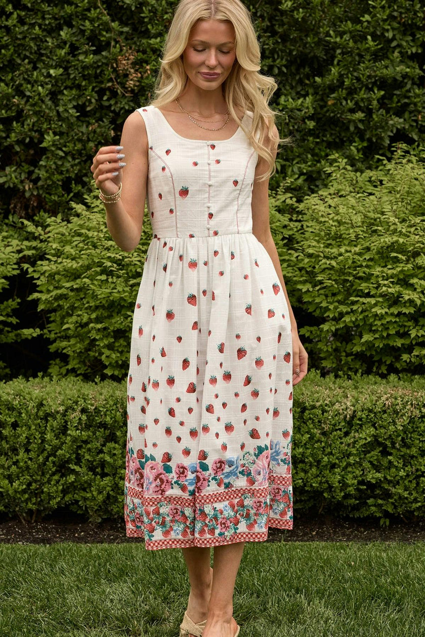 Sadie Dress in Strawberry Vintage Tier