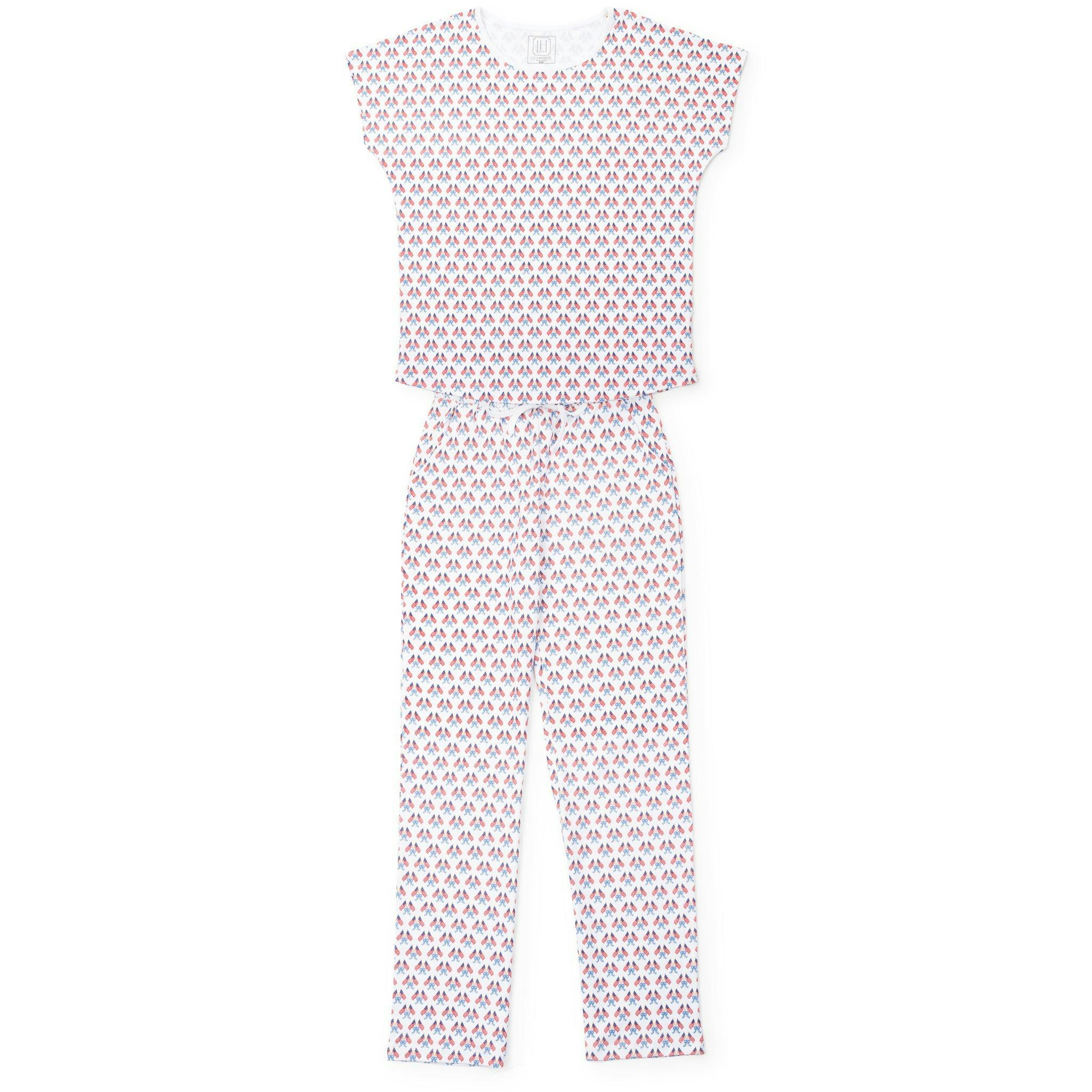Marcia Women's Pajama Pant Set - Stars, Stripes and Bows