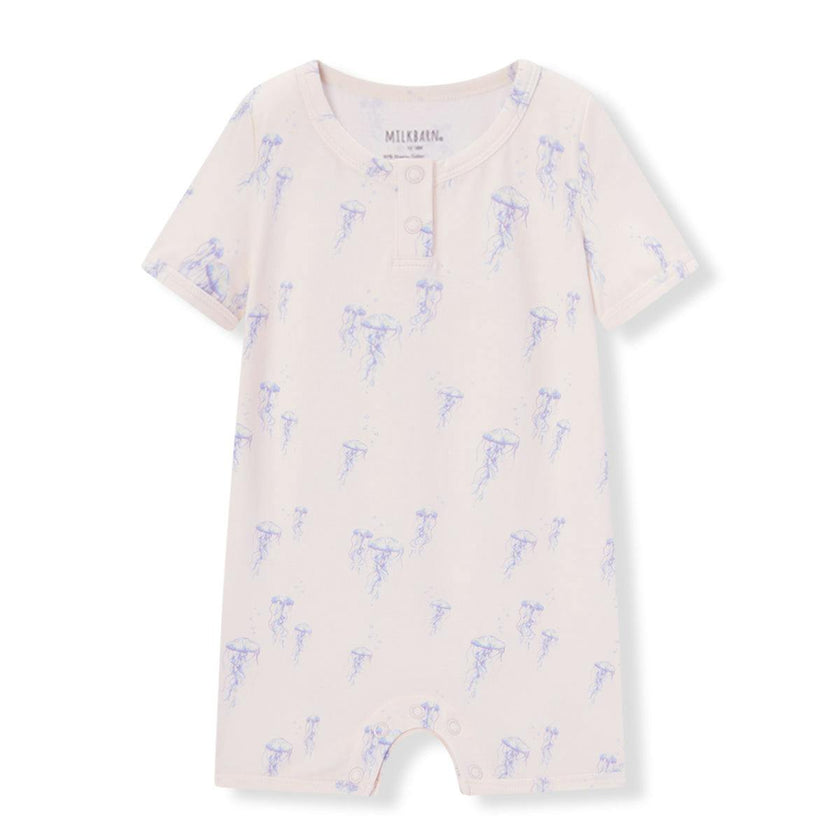 Sunset Jellyfish Cotton Stretch Shortall