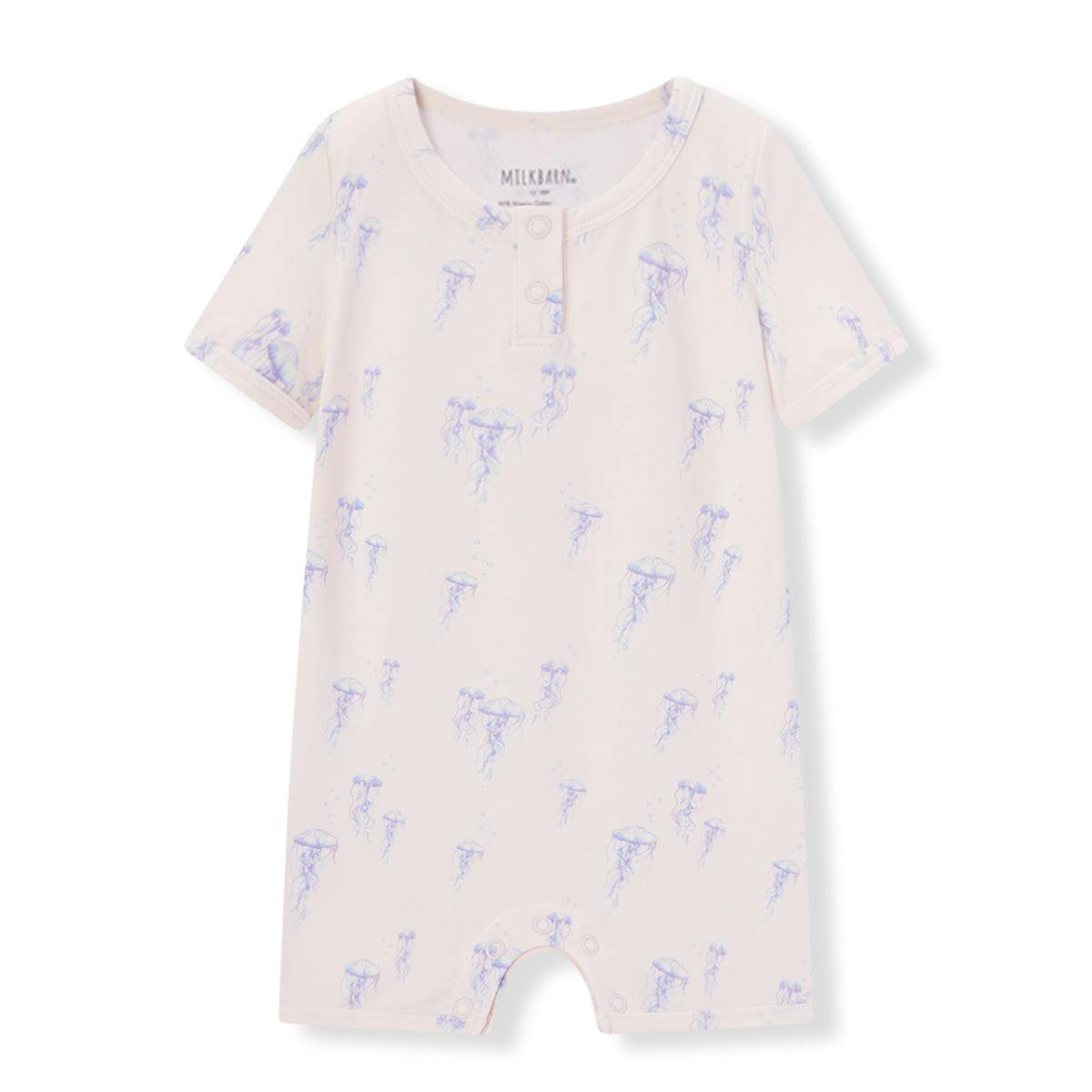 Sunset Jellyfish Cotton Stretch Shortall
