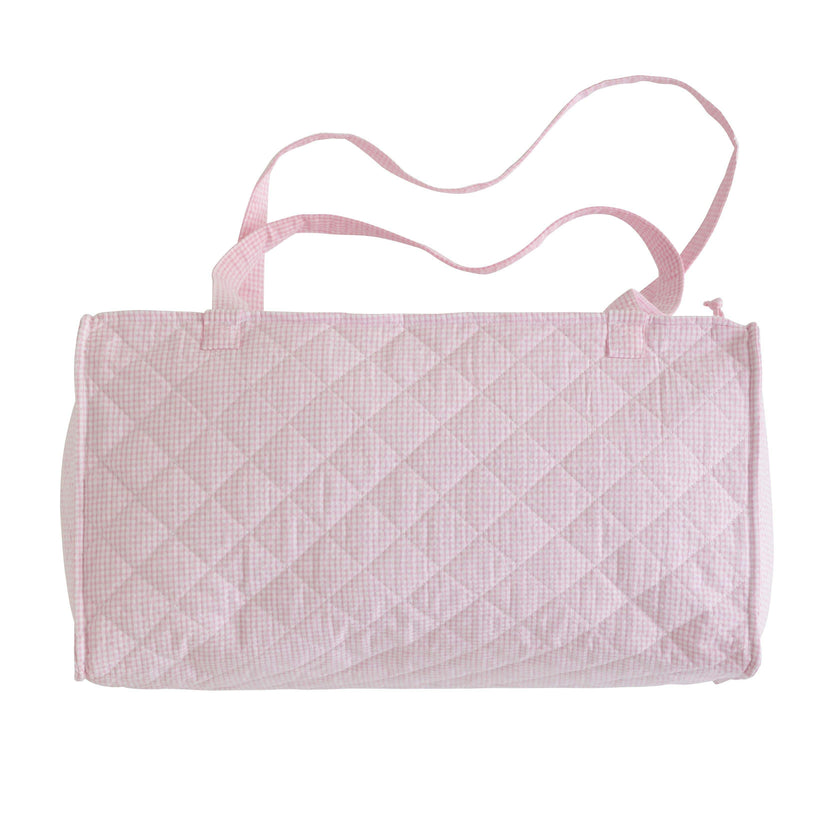 Quilted Luggage - Light Pink