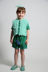 TOULA TIERED RUFFLE BLOUSE