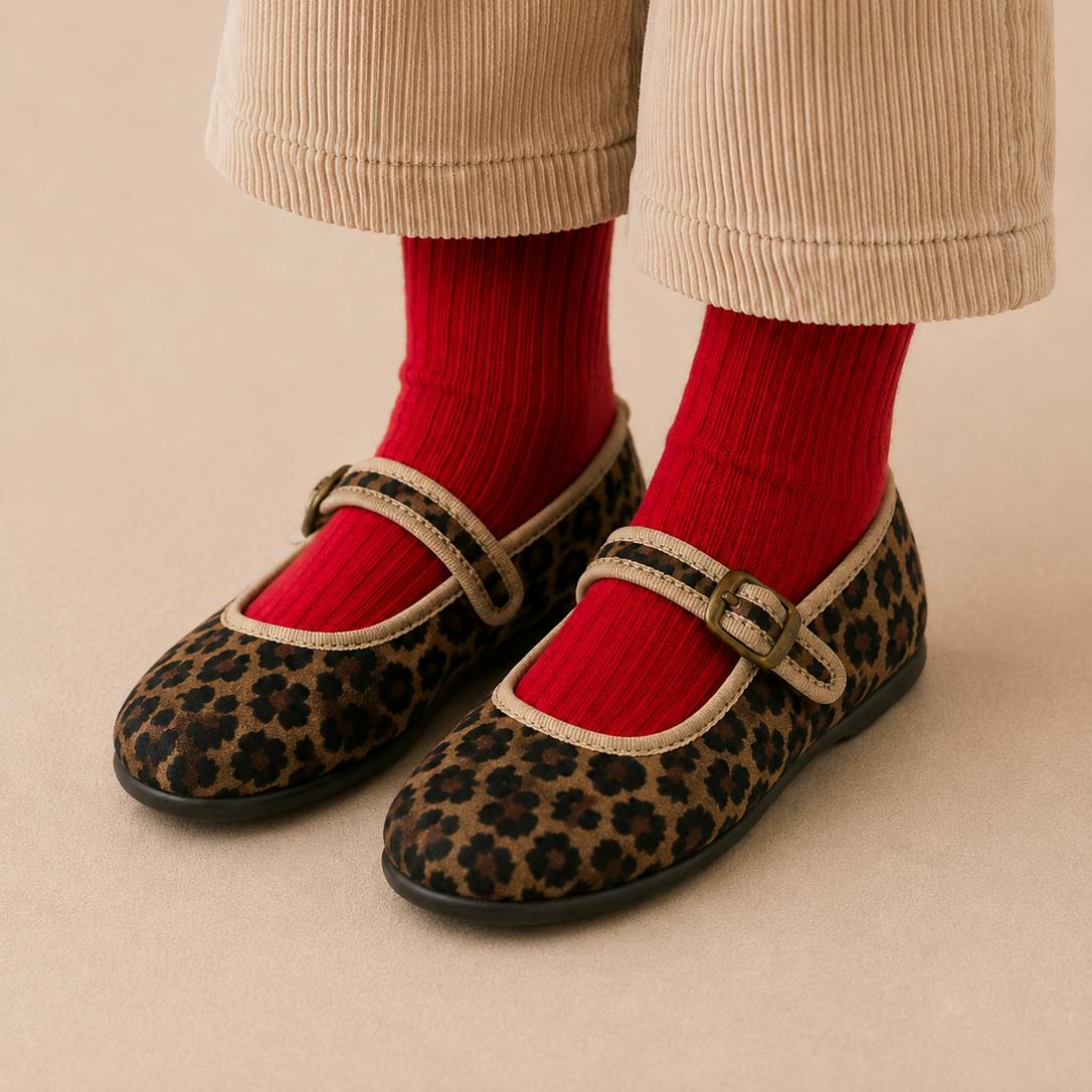 Isa Velvet Mary Jane | Leopard