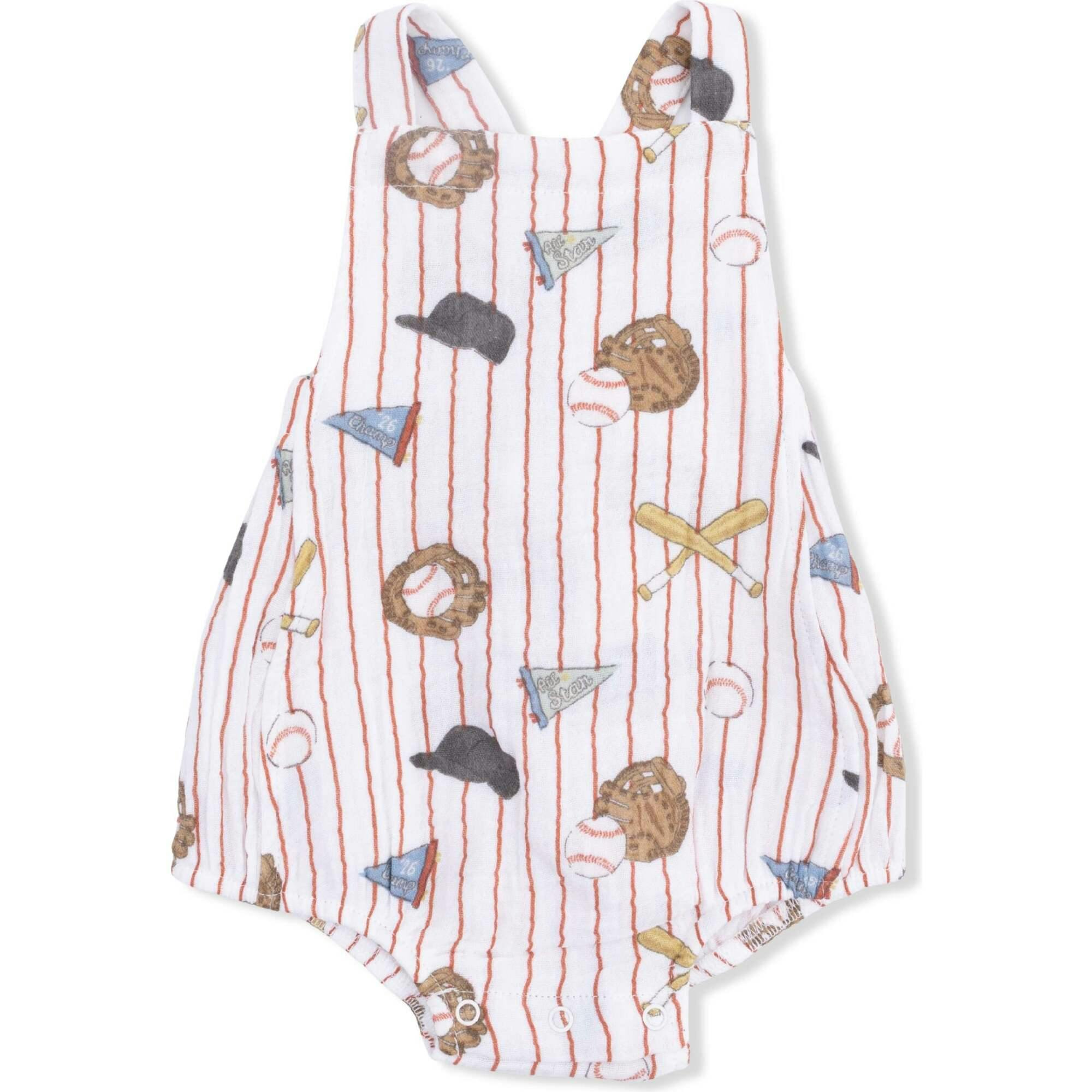Vintage Baseball Stripe - Retro Sunsuit