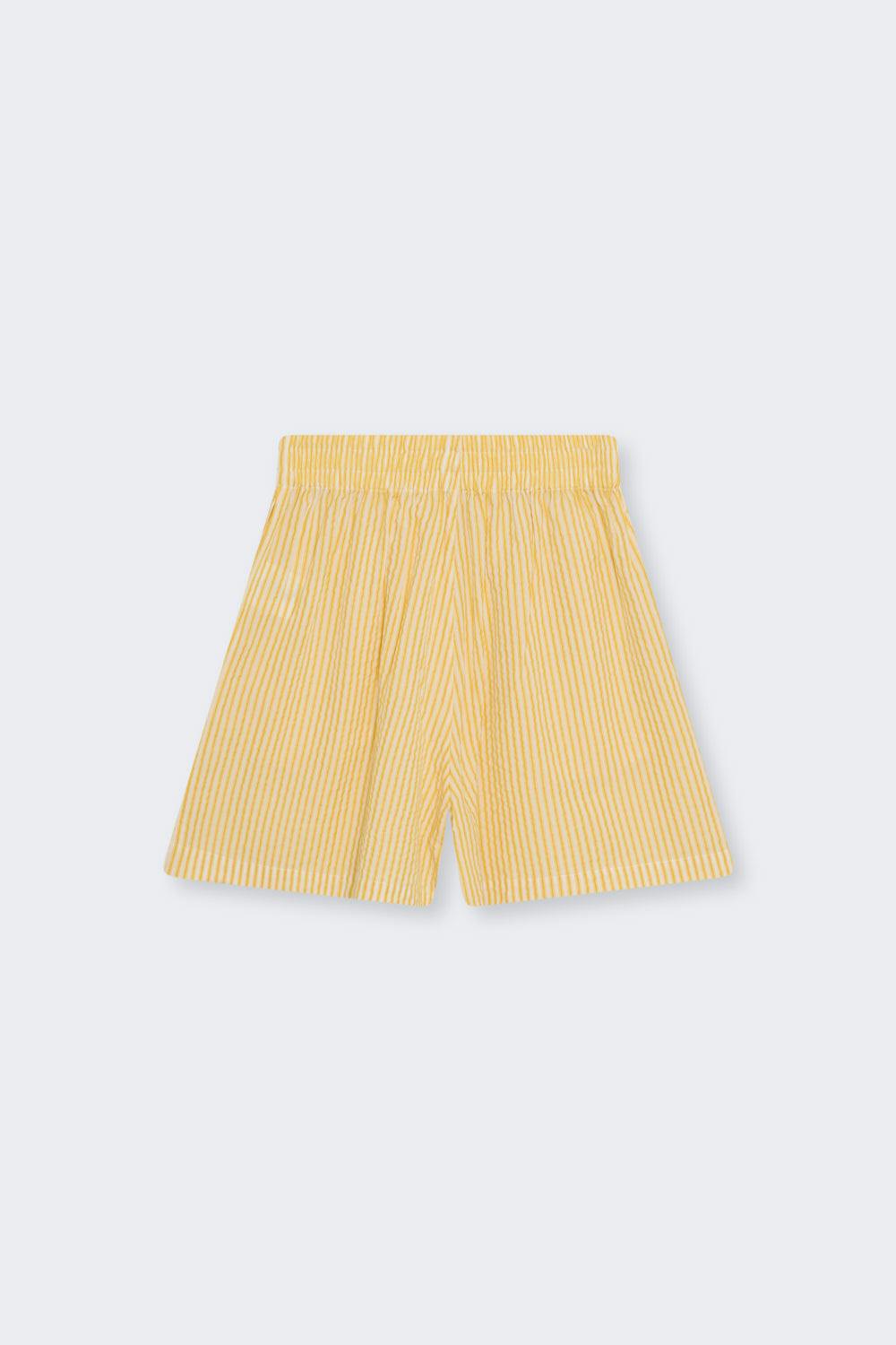 Alheli Woman Short Mimosa Yellow Stripes