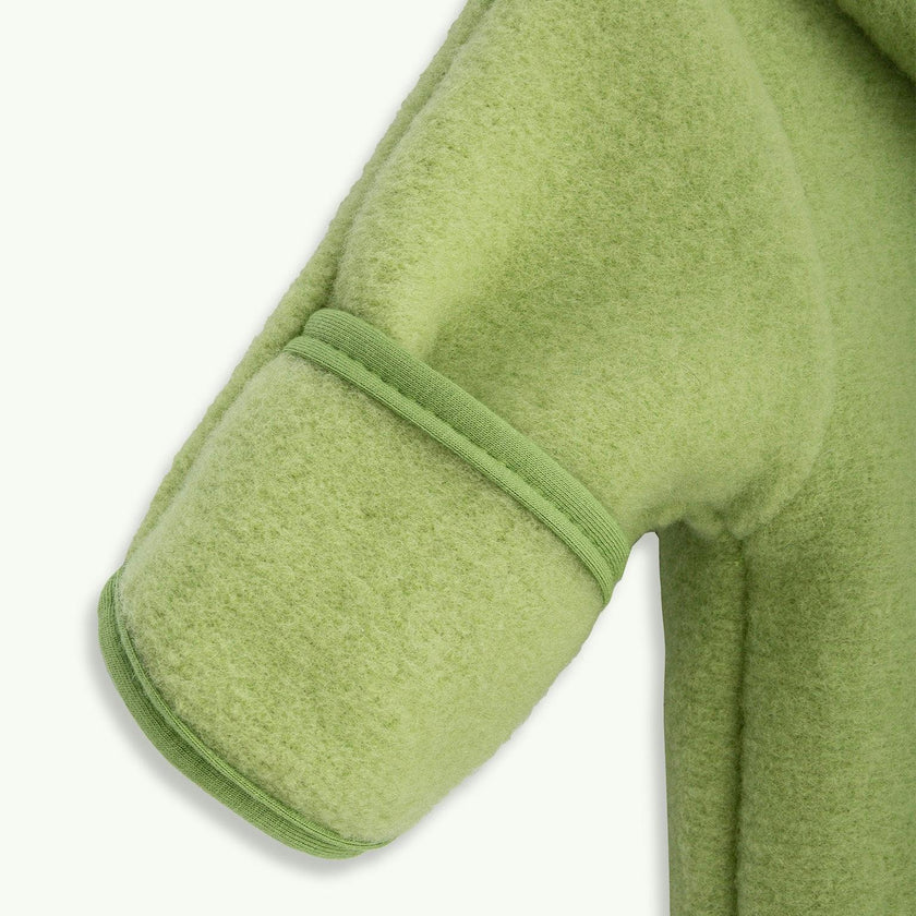children's merino wool overall - green pea