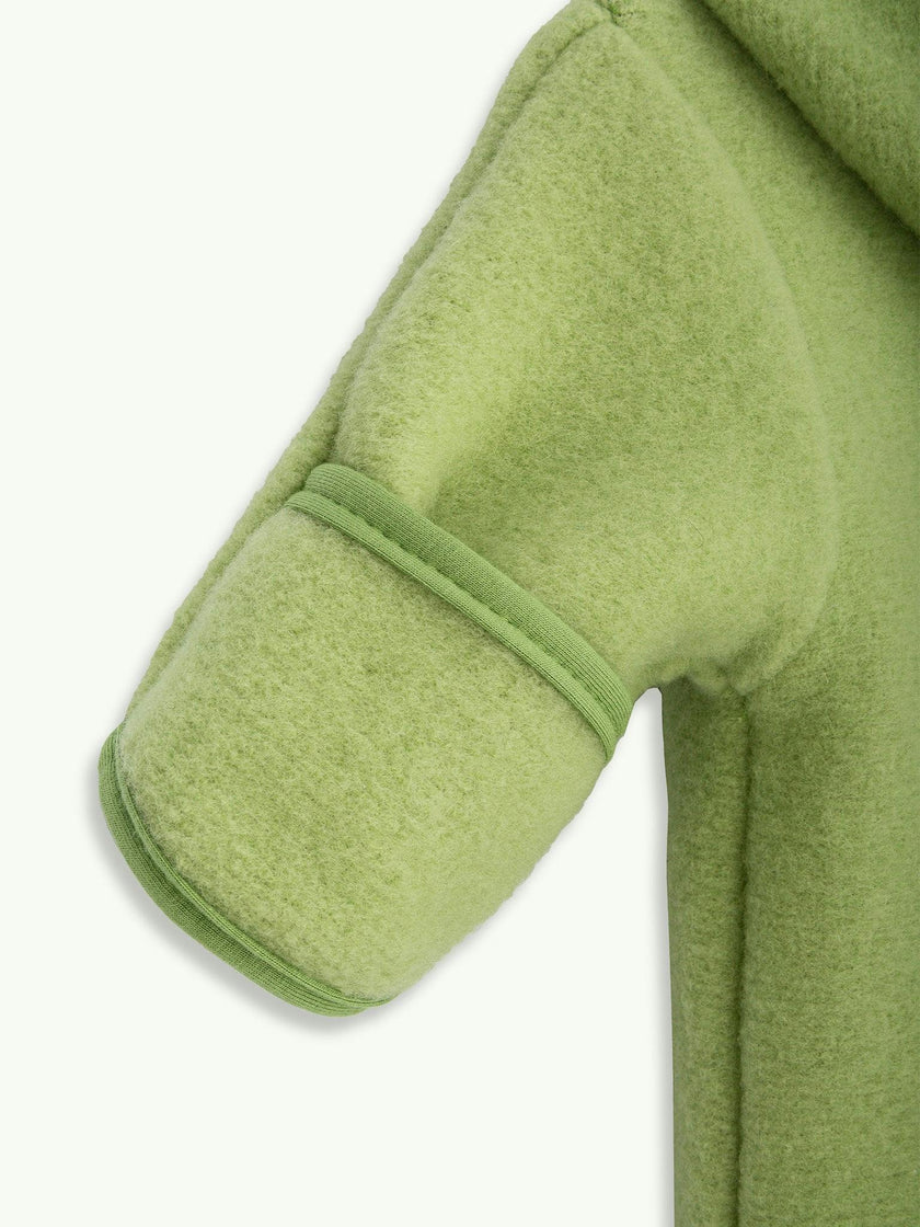 children's merino wool overall - green pea
