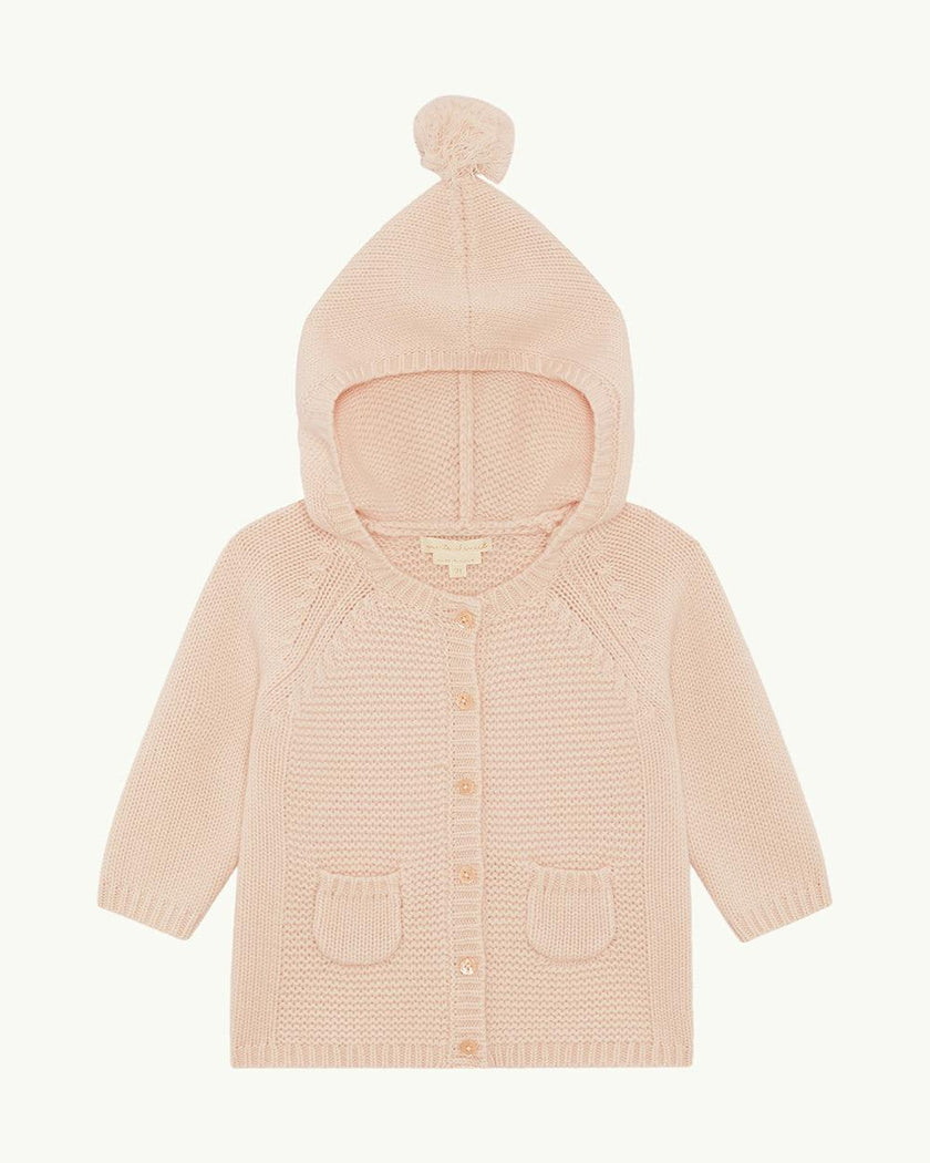 Bo Cable Knit Pram Cardigan - Pink