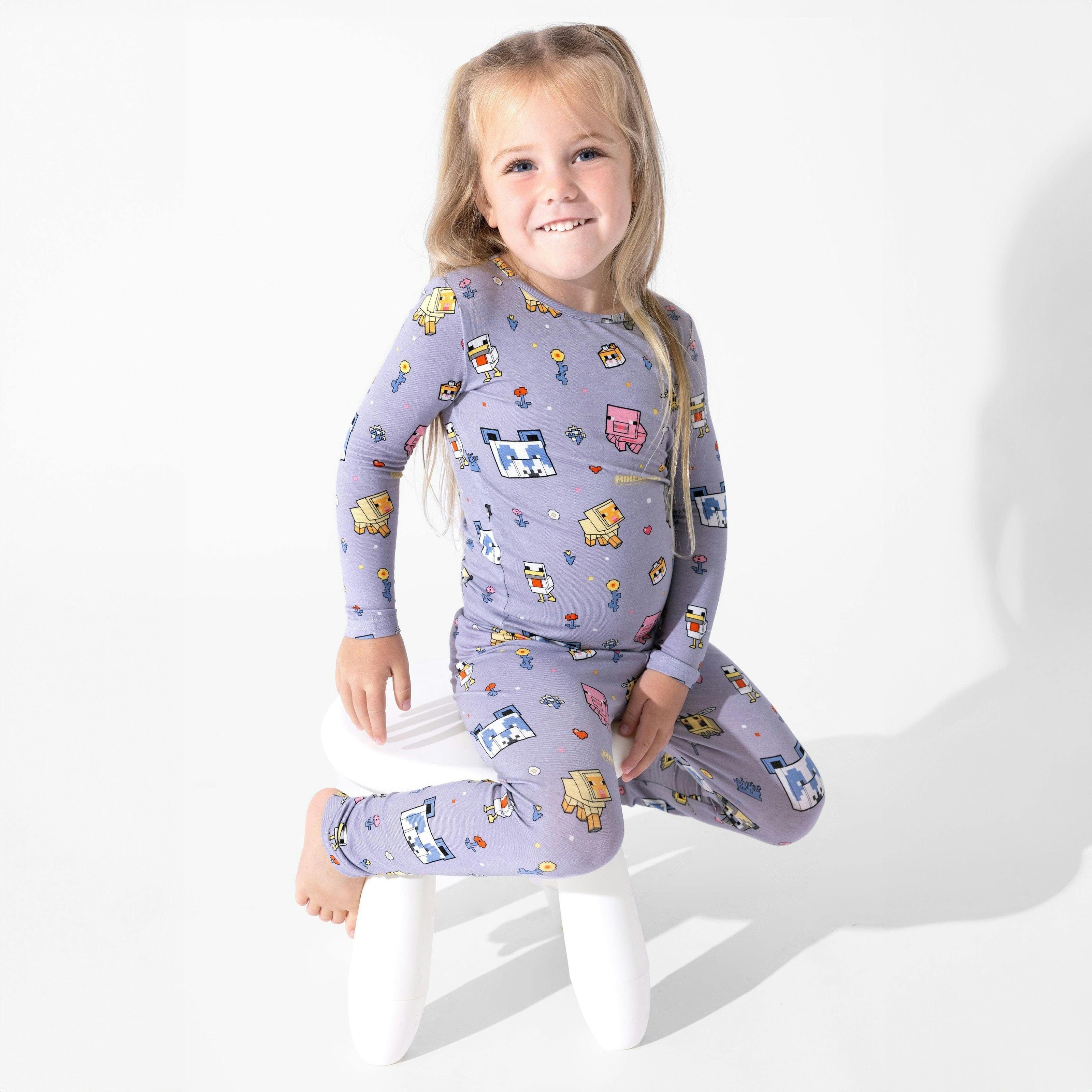 Minecraft: Pixel Pals Bamboo Kids Pajamas