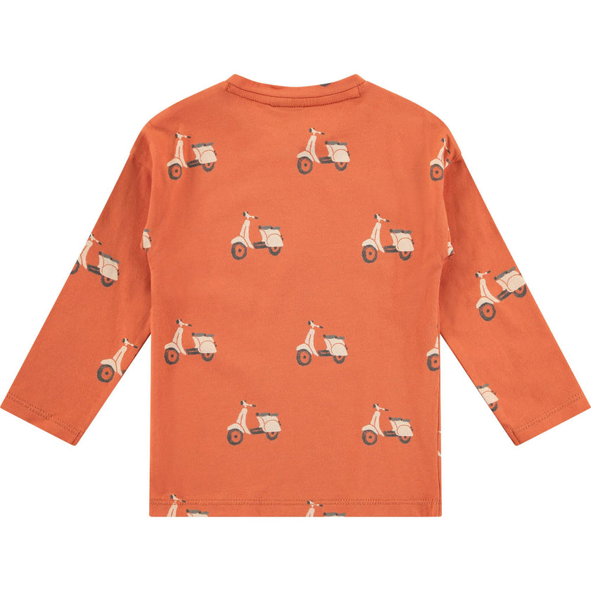 Vespa Print Long Sleeve T-Shirt