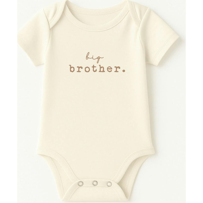 Big Brother Clay Organic Cotton Short Sleeve Baby Bodysuit
