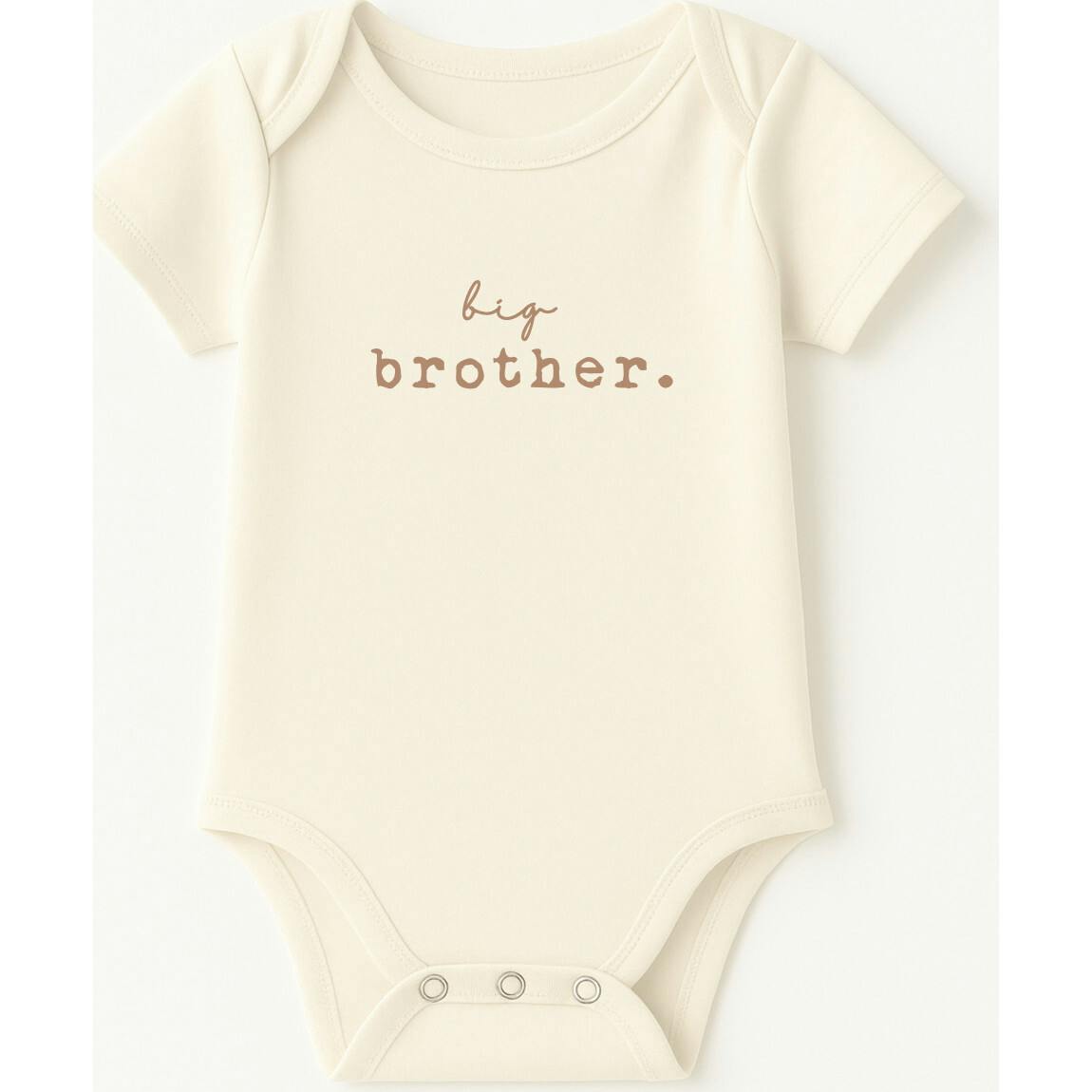 Big Brother Clay Organic Cotton Short Sleeve Baby Bodysuit