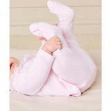 Diamond Openwork Three Piece Knitted Set in Baby Pink (1-9mths)