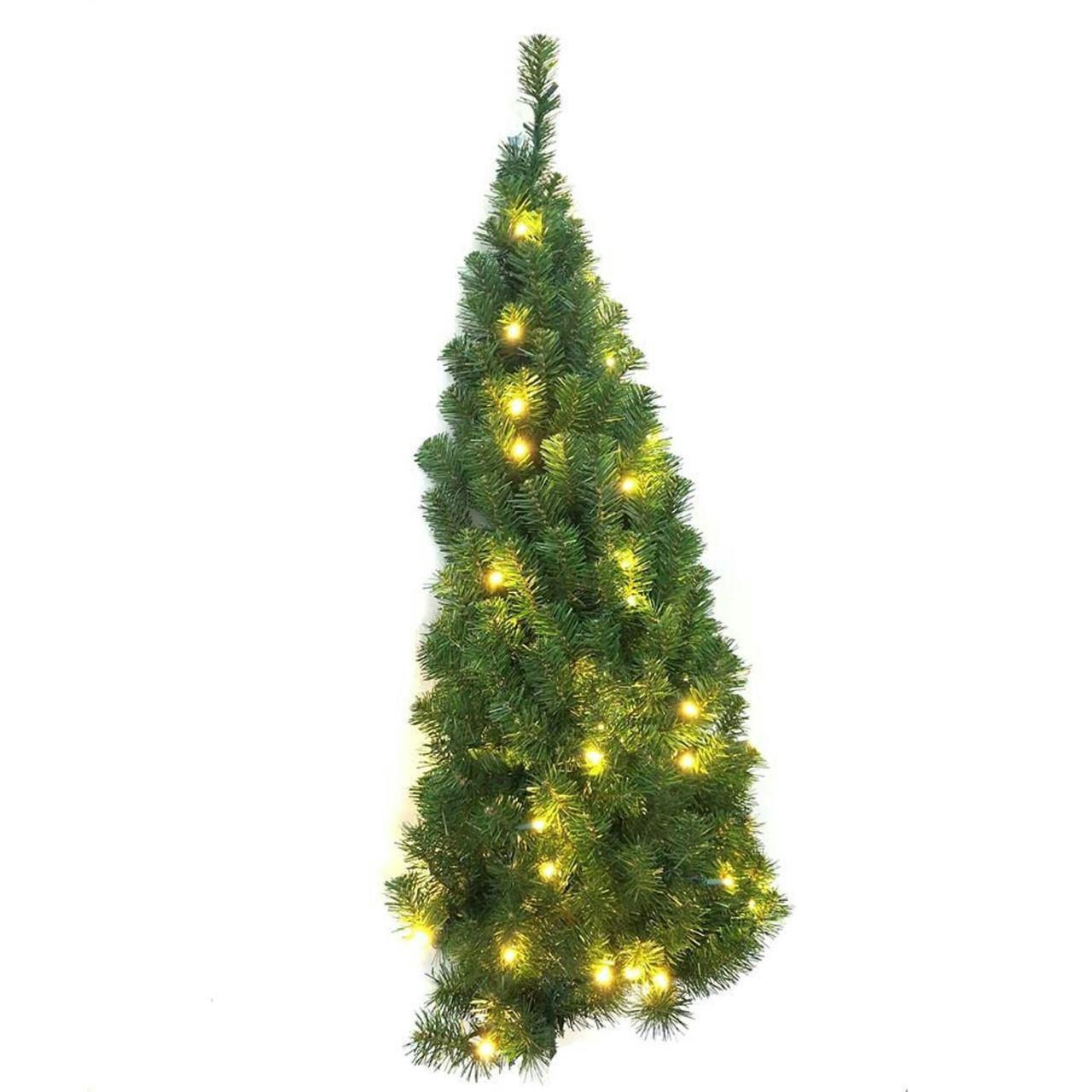 Kurt Adler 4-Foot Prelit Norway Pine LED Wall Tree